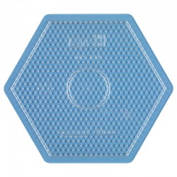 Transparent Hexagon - Hama Midi Pärlplatta
