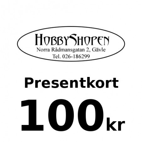 Digitalt Presentkort - HobbyShopen (100kr)