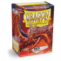Red / Röd - 100 - Dragon Shield Matte